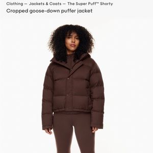Dark Brown Aritzia Superpuff Shorty